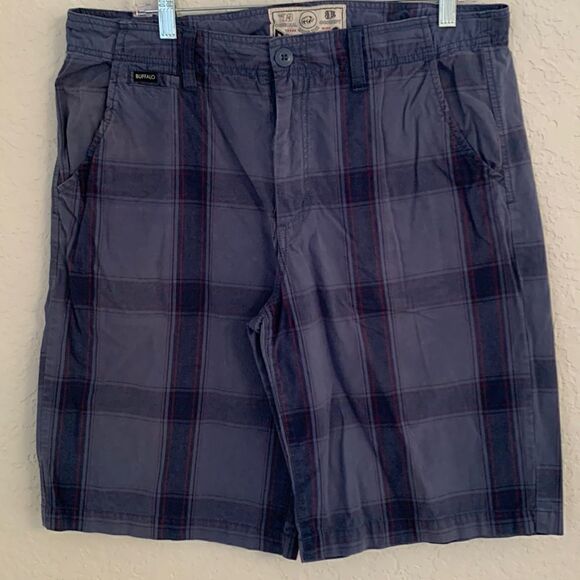 Buffalo David Bitton Plaid Men’s Short. Size 34 - Picture 1 of 8